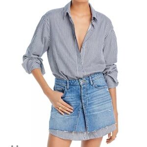 Striped Blue women’s  Shirt Dress